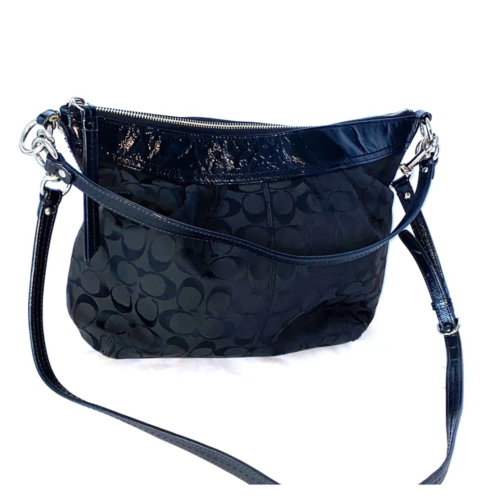 Black coach handbag